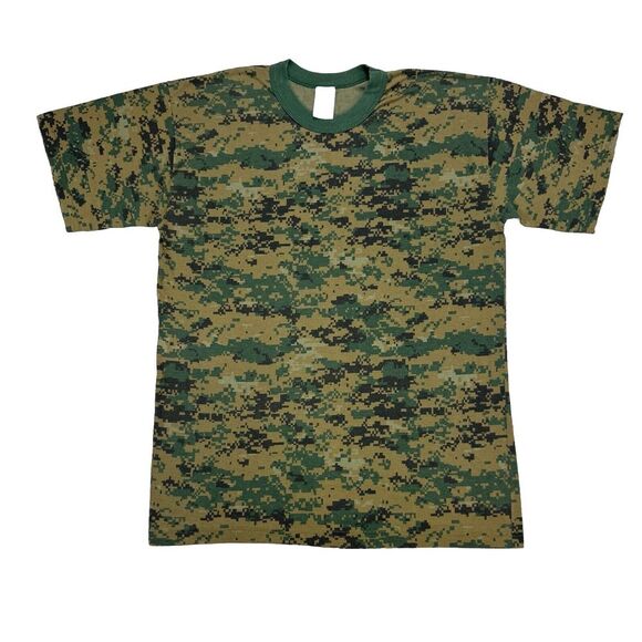 Tru Spec Digital Camo T Shirt Men L Short Sleeve Military Camouflage Vintage USA - Picture 1 of 8